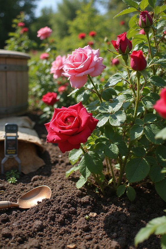 apply compost for roses