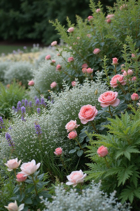 companion plants enhance roses