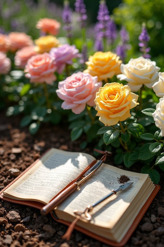 complementary colors for roses