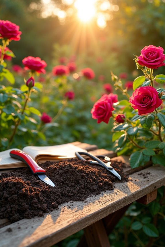 compost boosts rose health