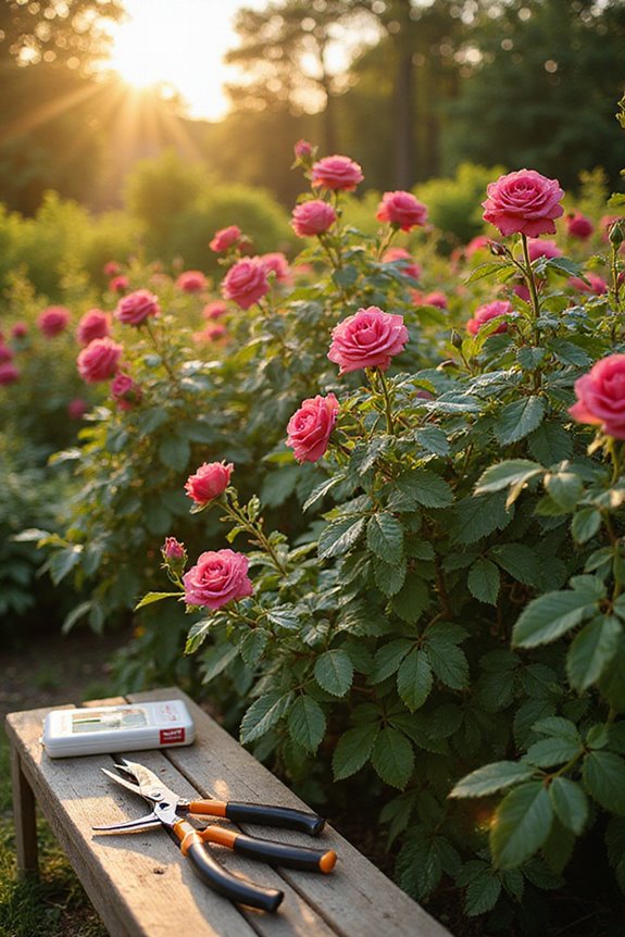 effective rose bush pruning