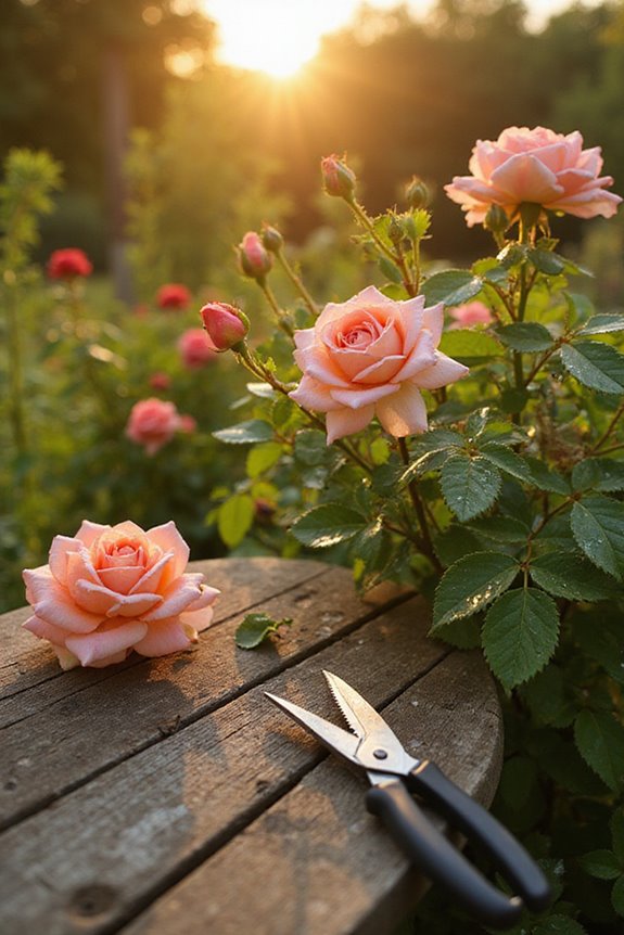 effective rose deadheading technique