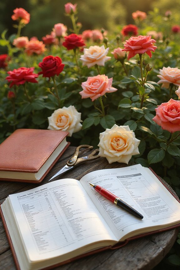 elegant rose gardening journals