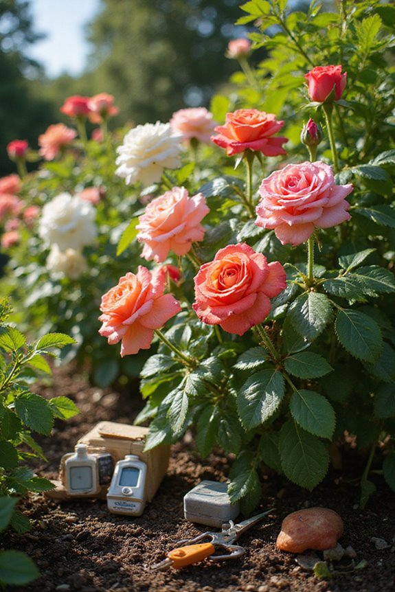 engagement with bold rose pairings