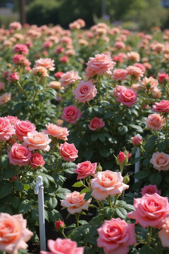 ergonomic watering systems for roses