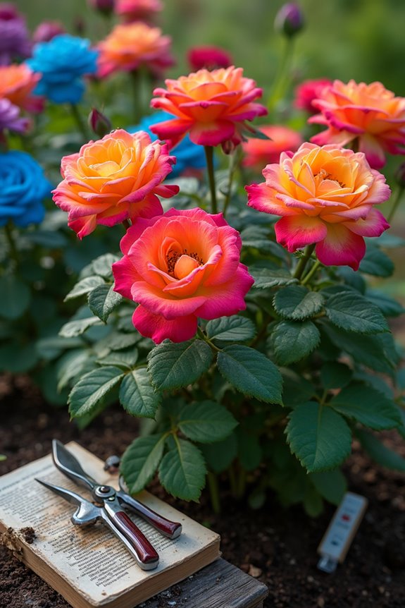 exotic vibrant roses cultivation