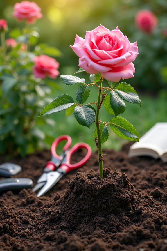 graft placement below soil
