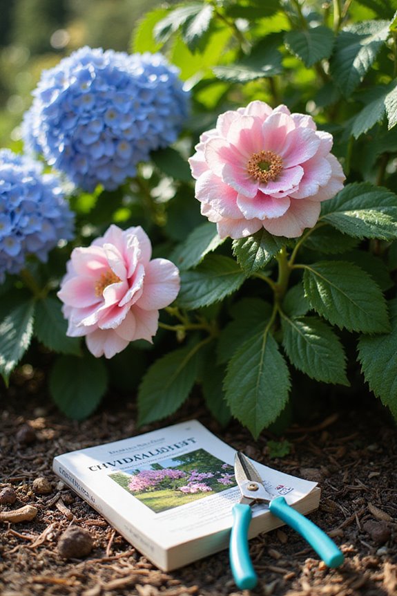 hydrangeas and roses compatibility