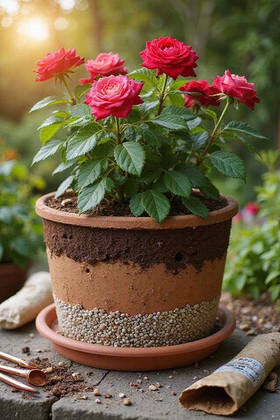 improve drainage for roses