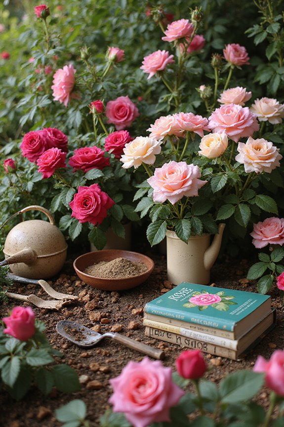 rose bush maintenance tools