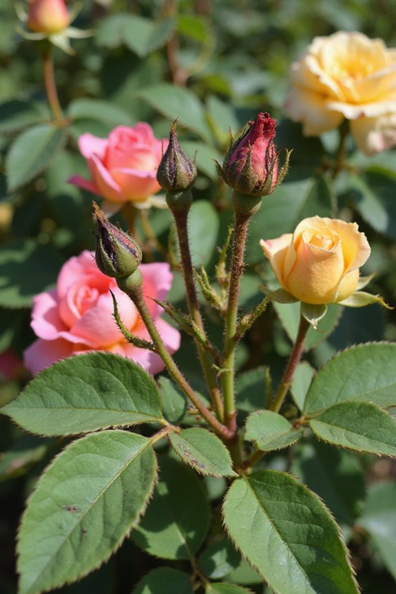 rose stem dieback symptoms