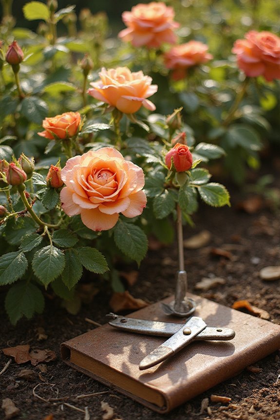 rustic apricot garden hues