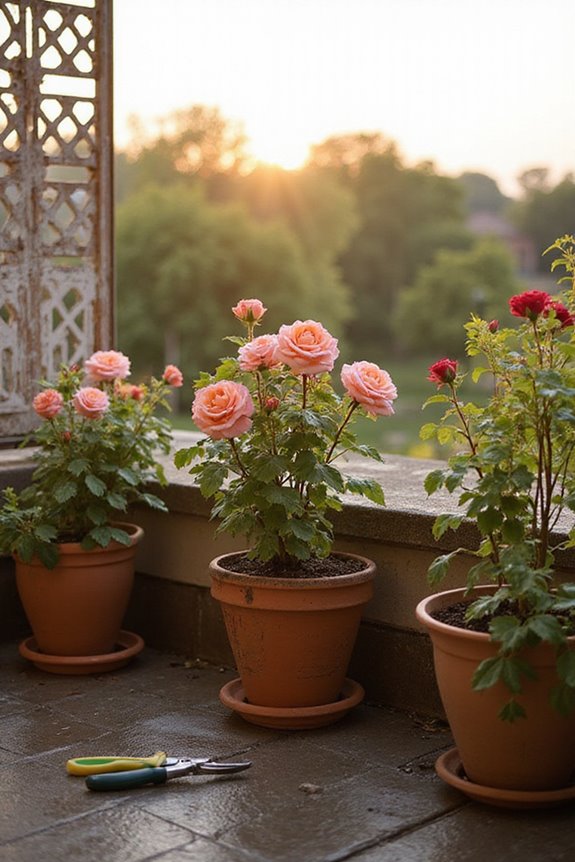 secure rooftop pots safely