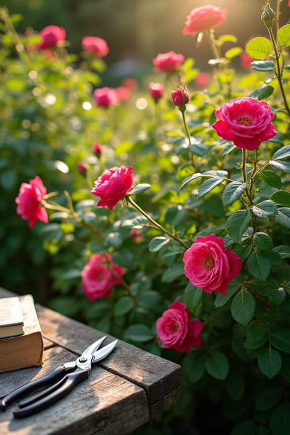 summer deadheading for roses