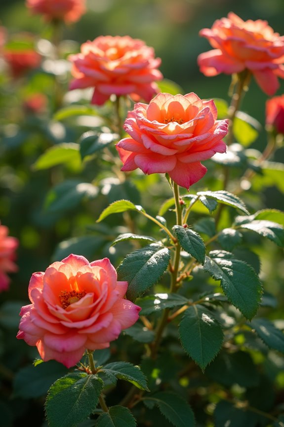varied rose growth forms